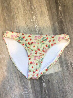 Victoria's Secret Strawberry Print Bikini Bottom